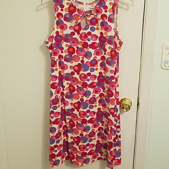 Circular pattern cotton dress - Picture 1 of 7